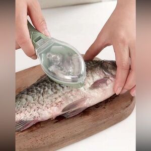 1pc Fish Scaler Skin Brush Scraping Fishing Brush Fast Remove Fish Knife…